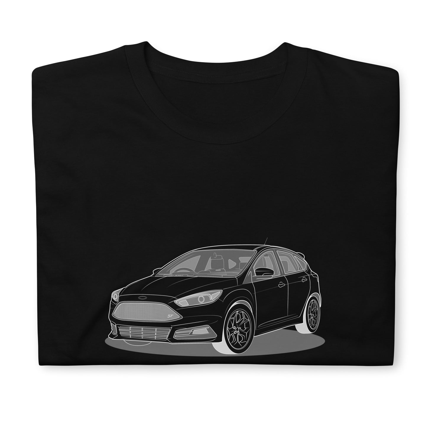 2017 Ford Focus ST Mk3 (Right-Hand Drive) Double Sided Unisex T-Shirt (3 Colors Available)