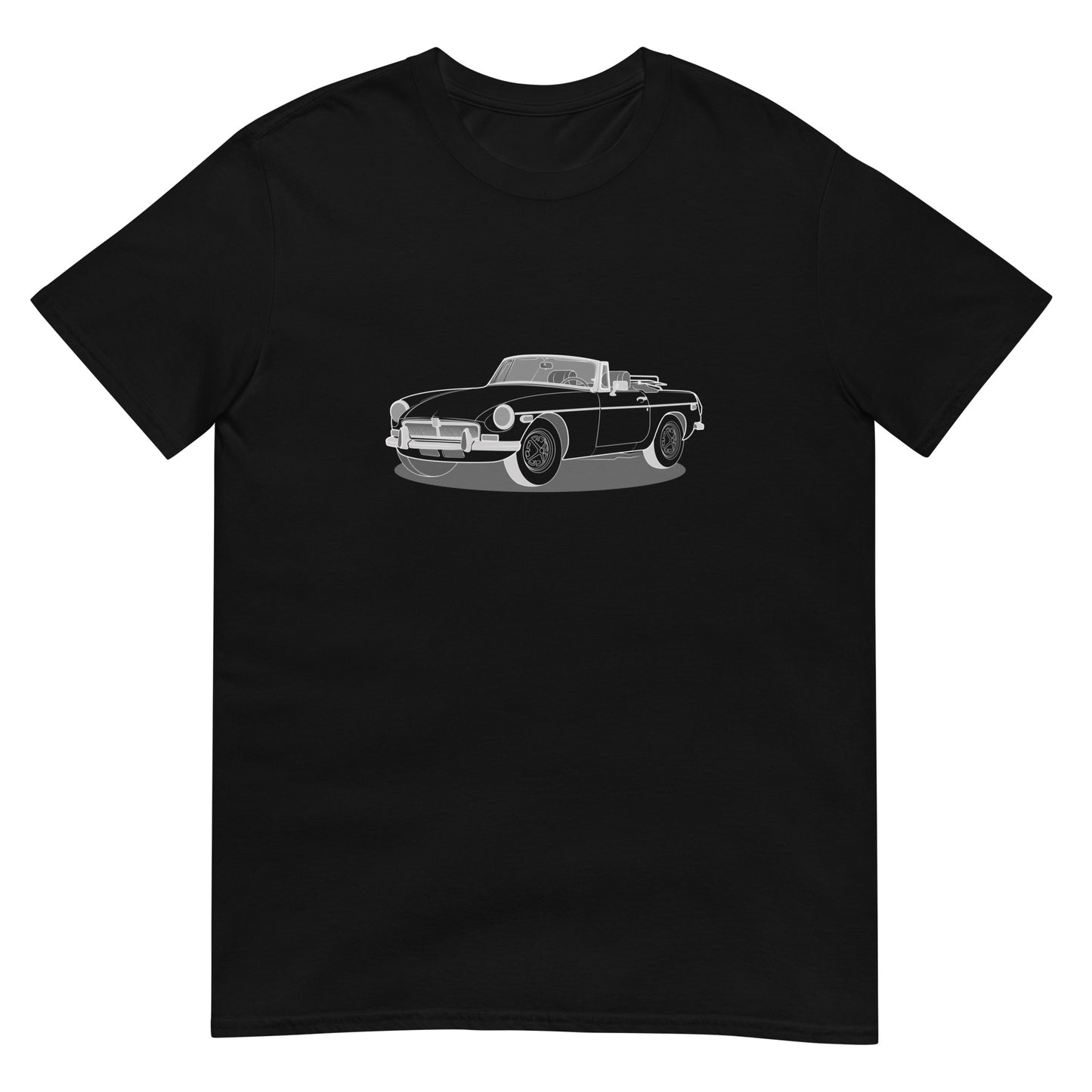 1973 MG B Front Side Unisex T-Shirt (3 Colors Available)
