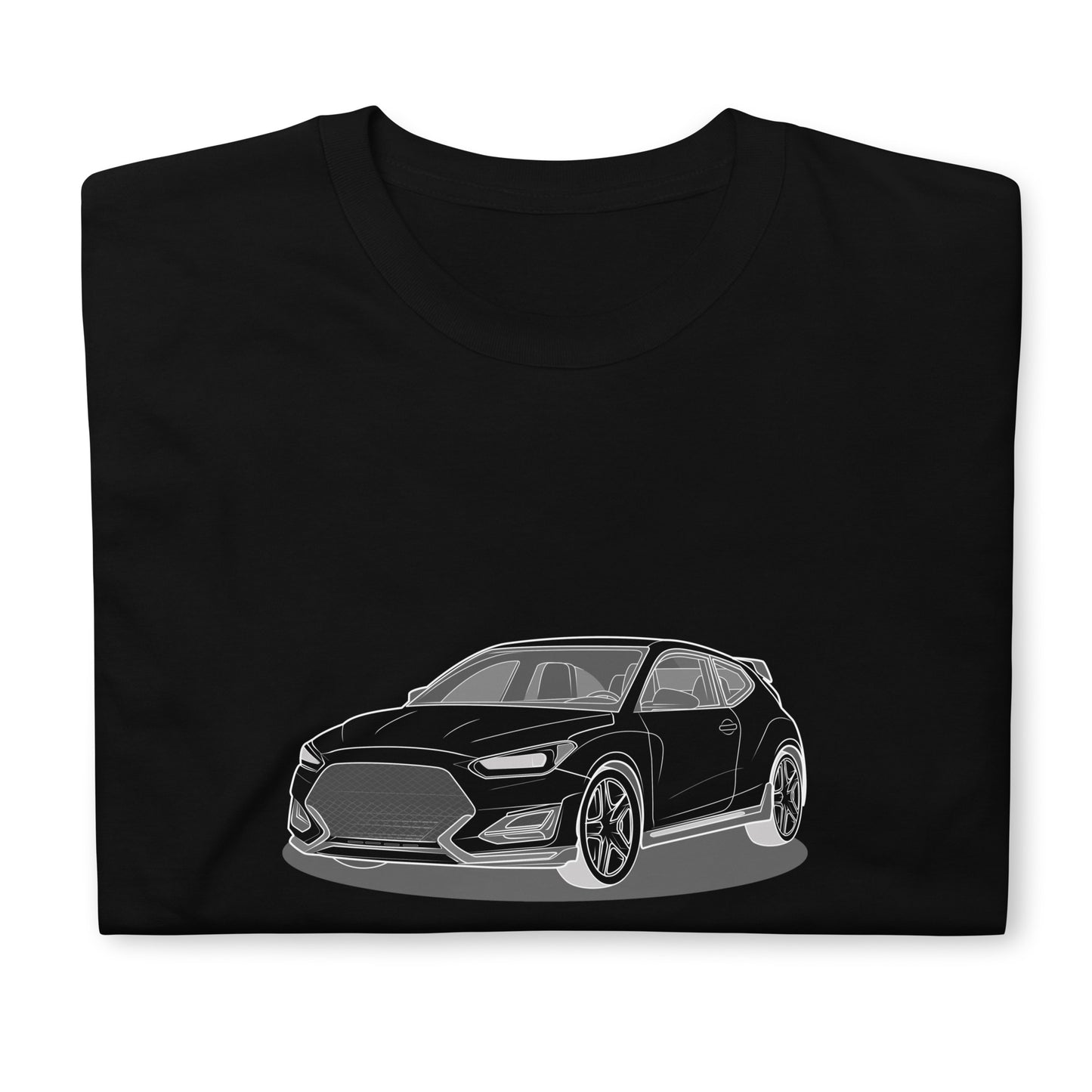 2021 Veloster N Front Side Front Side Unisex T-Shirt For Hyundai Enthusiasts (3 Colors Available)
