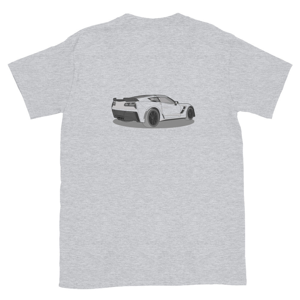 2019 Chevy Corvette Grand Sport Coupe Double Sided Unisex T-Shirt (3 Colors Available)
