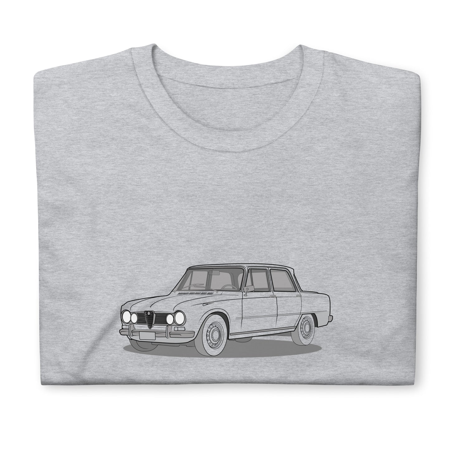 1967 Alfa Romeo Giulia Super Sedan Double Sided Unisex T-Shirt (3 Colors Available)