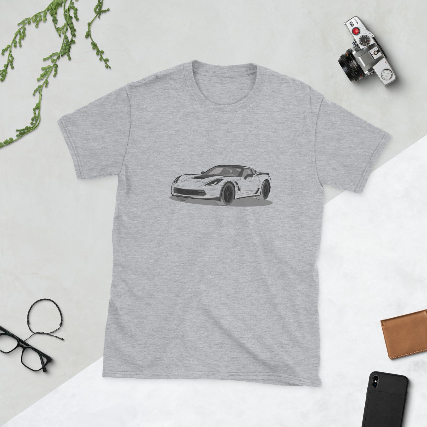 2019 Chevy Corvette Grand Sport Coupe Double Sided Unisex T-Shirt (3 Colors Available)