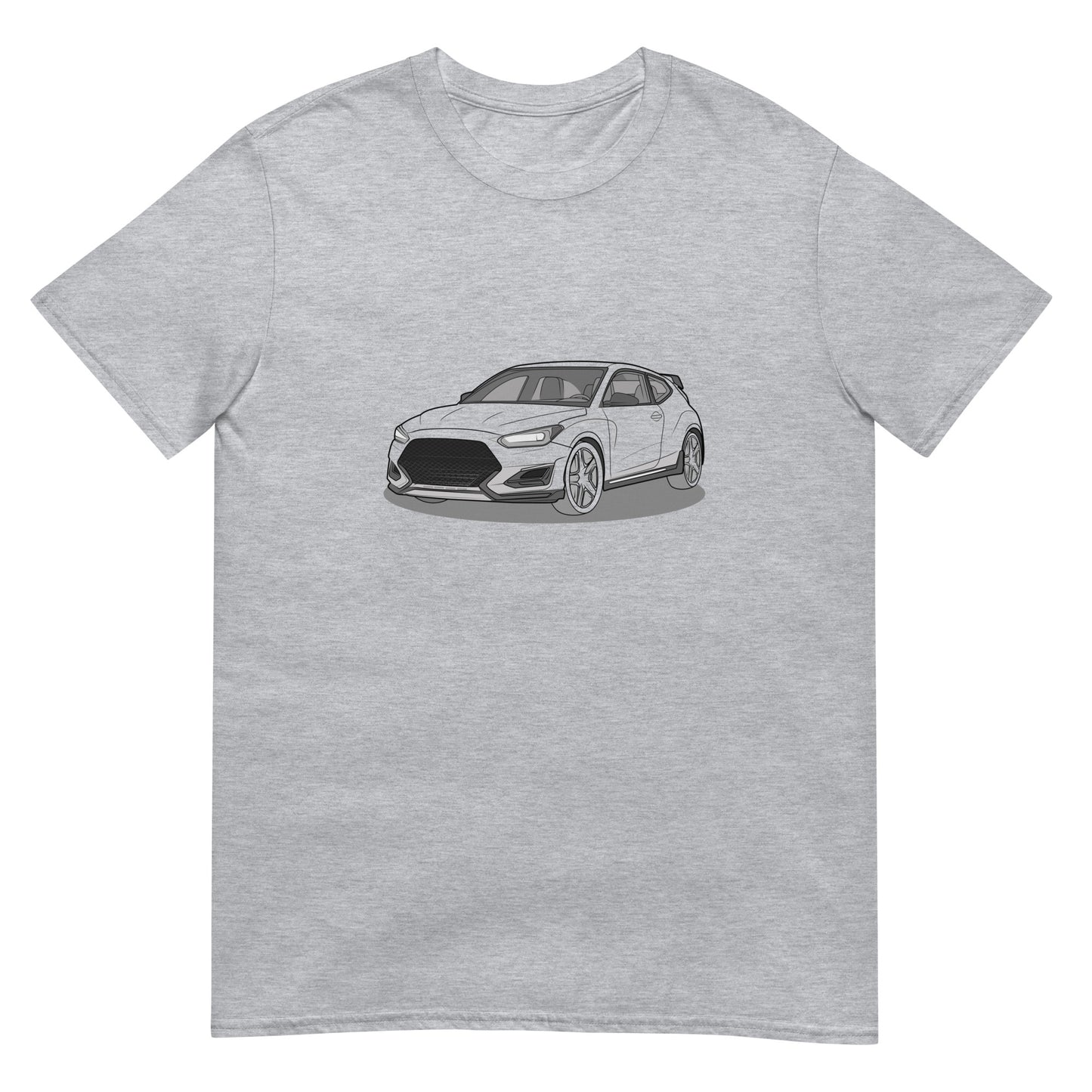 2021 Veloster N Front Side Front Side Unisex T-Shirt For Hyundai Enthusiasts (3 Colors Available)