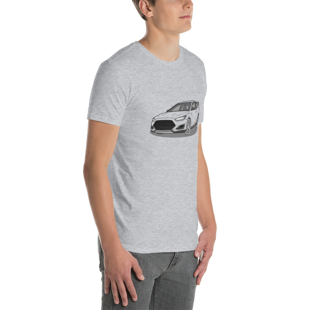 2021 Veloster N Front Side Front Side Unisex T-Shirt For Hyundai Enthusiasts (3 Colors Available)