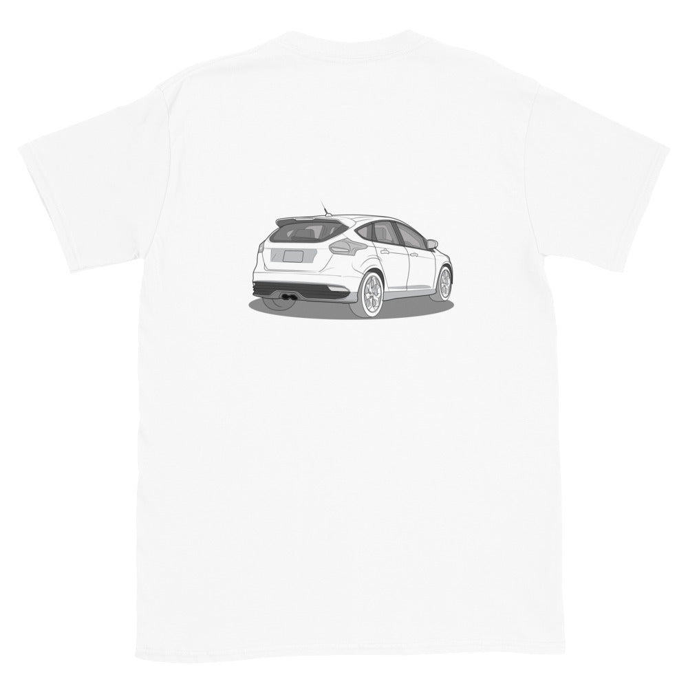 2017 Ford Focus ST Mk3 (Right-Hand Drive) Double Sided Unisex T-Shirt (3 Colors Available)