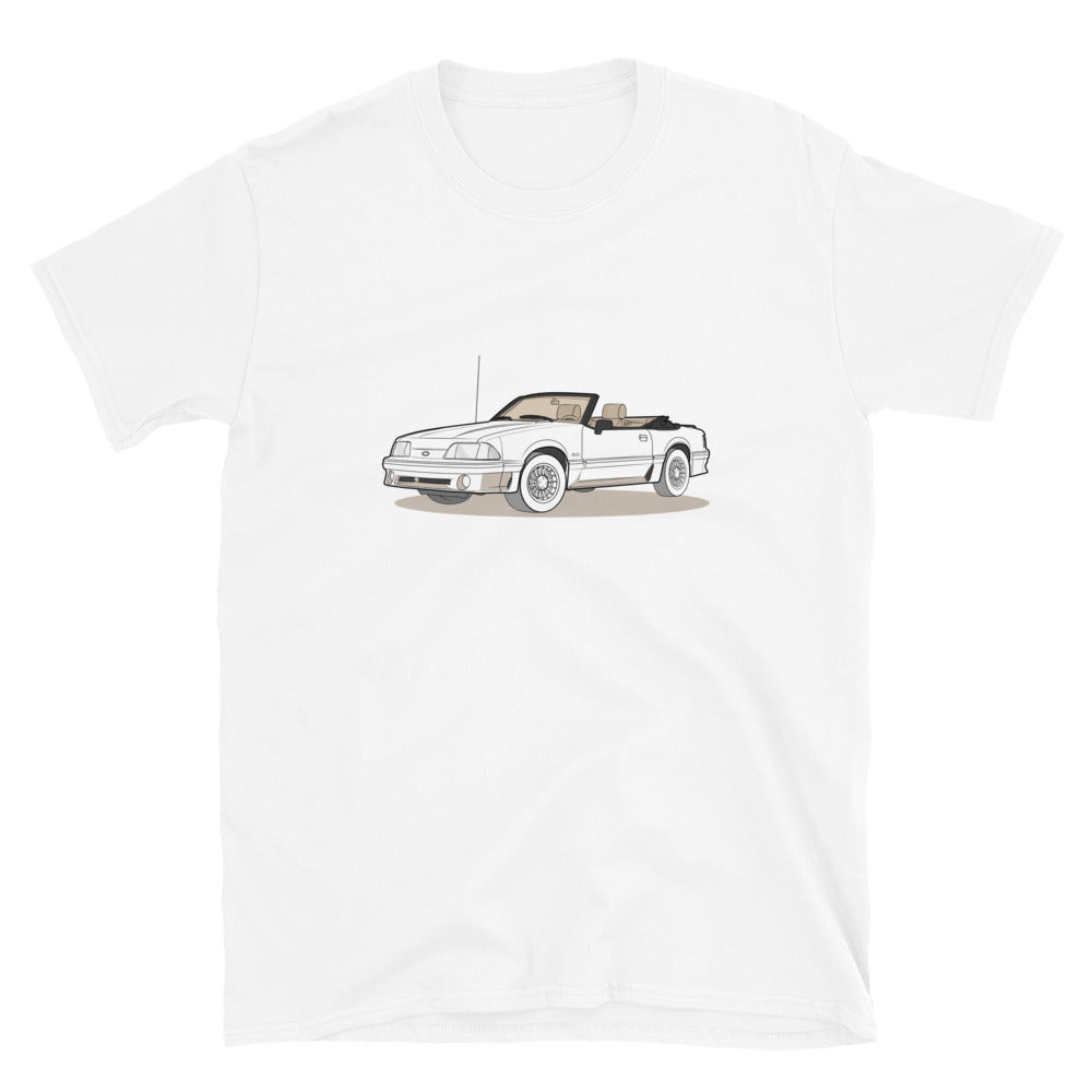 1989 Ford Mustang Convertible 5.0 Double Sided Unisex T-Shirt (3 Colors Available)
