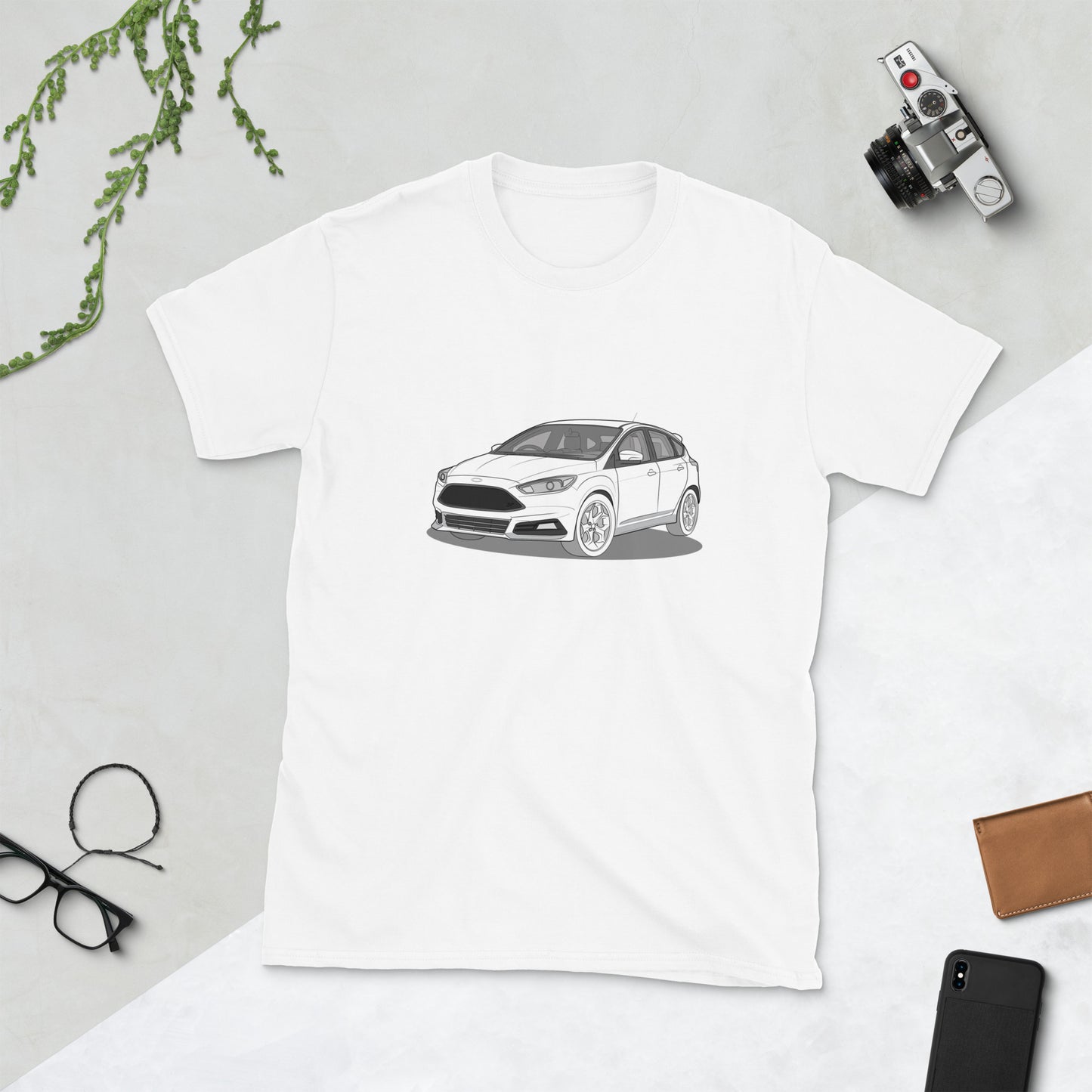 2017 Ford Focus ST Mk3 (Right-Hand Drive) Double Sided Unisex T-Shirt (3 Colors Available)