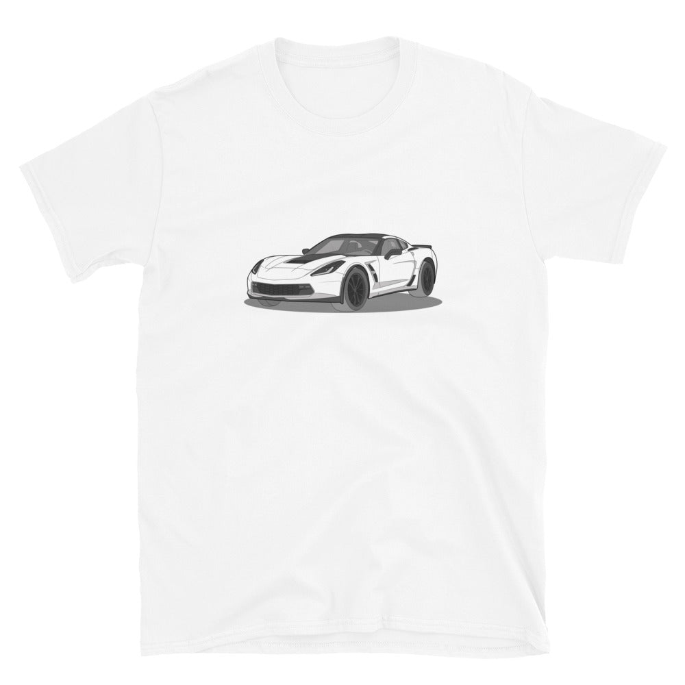 2019 Chevy Corvette Grand Sport Coupe Double Sided Unisex T-Shirt (3 Colors Available)