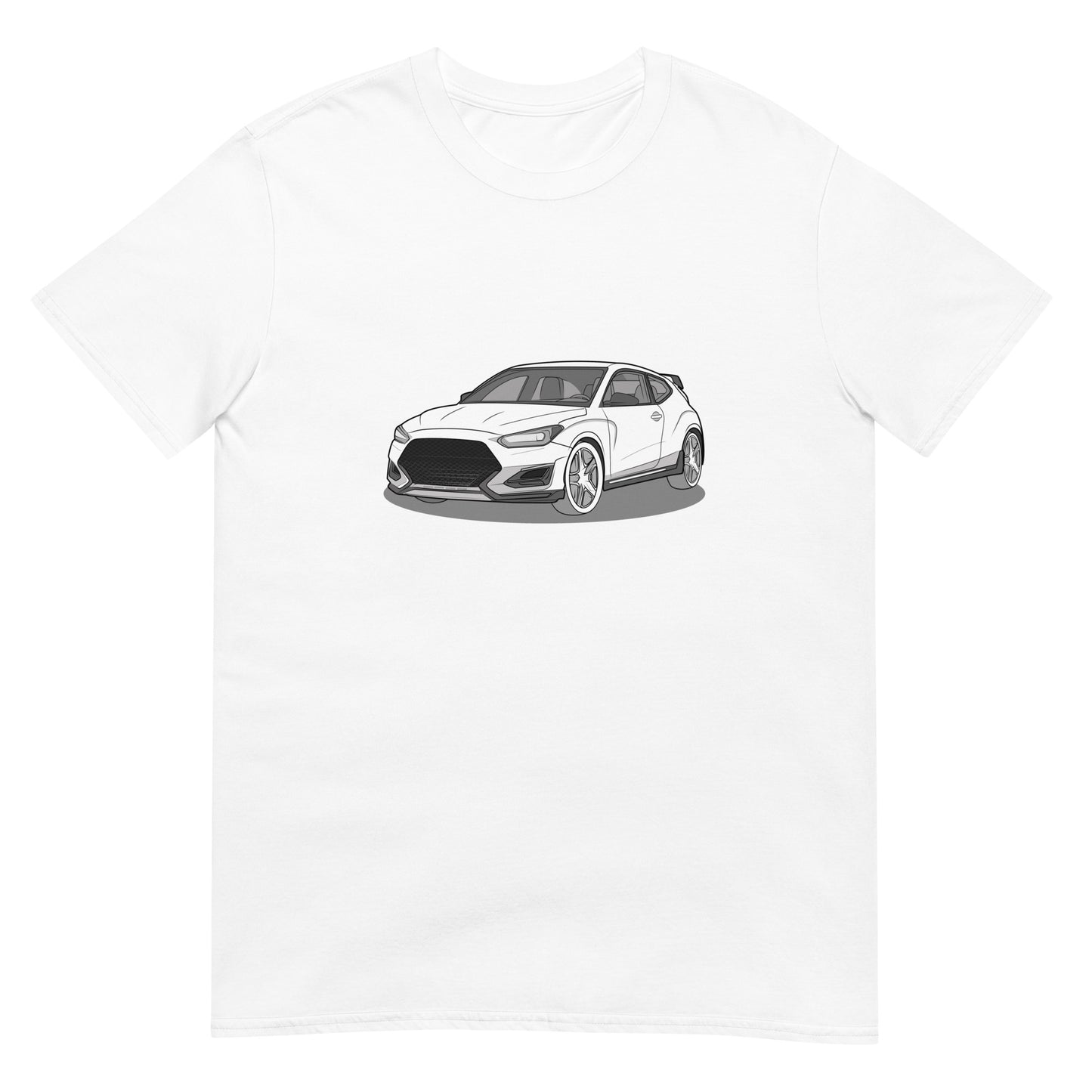 2021 Veloster N Front Side Front Side Unisex T-Shirt For Hyundai Enthusiasts (3 Colors Available)