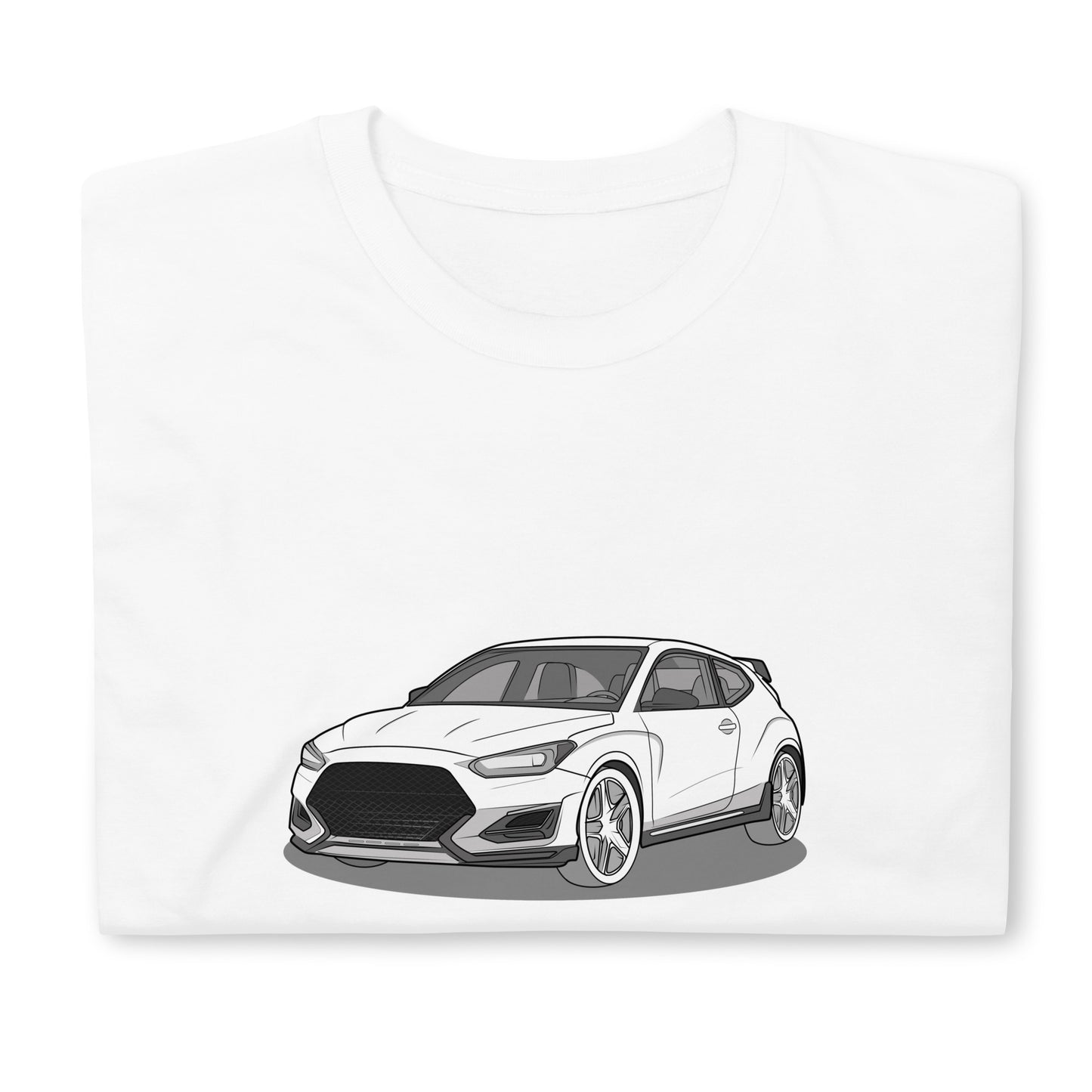 2021 Veloster N Front Side Front Side Unisex T-Shirt For Hyundai Enthusiasts (3 Colors Available)