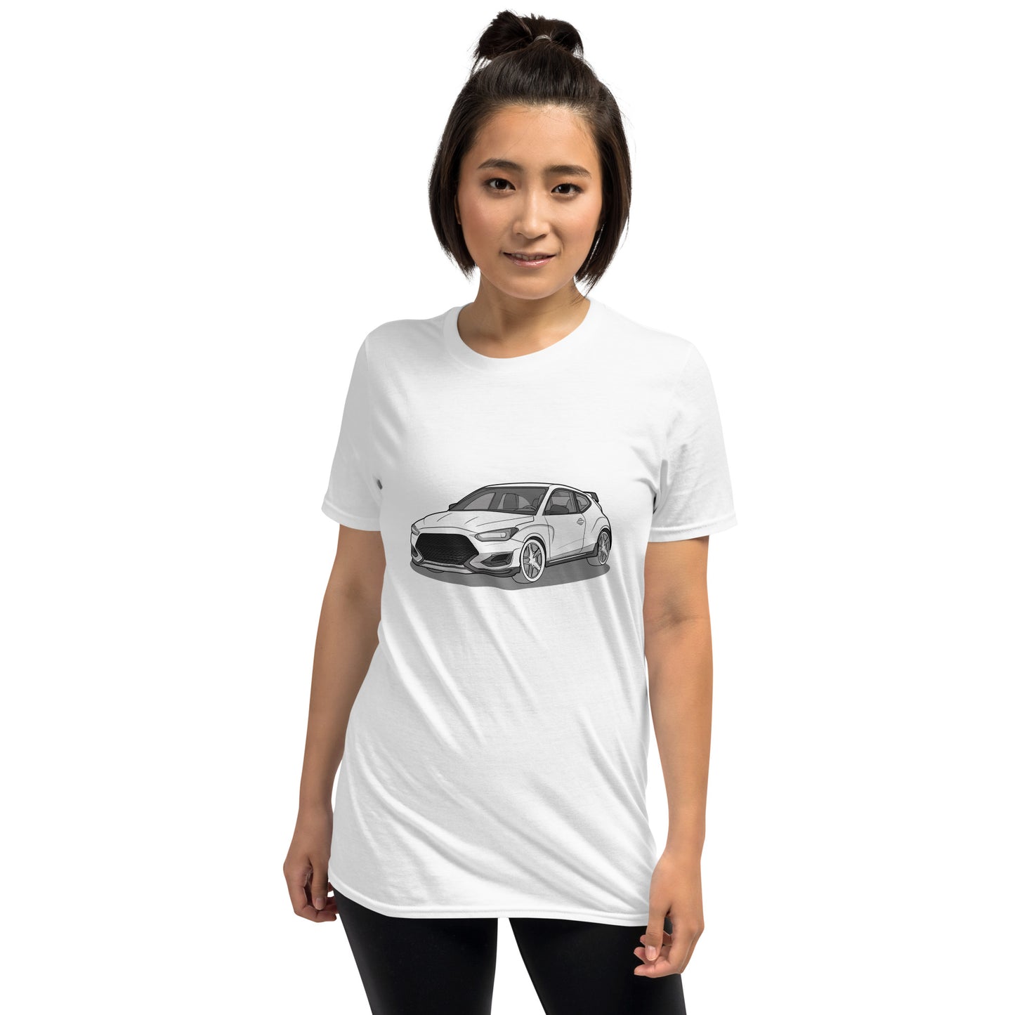 2021 Veloster N Front Side Front Side Unisex T-Shirt For Hyundai Enthusiasts (3 Colors Available)