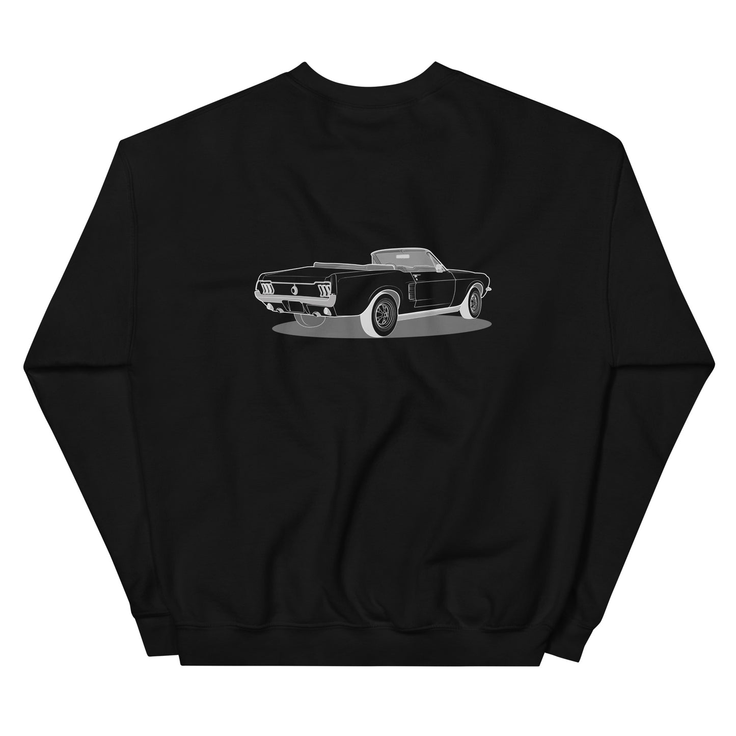 1967 Ford Mustang Convertible Double Sided Unisex Sweatshirt (2 Colors Available)