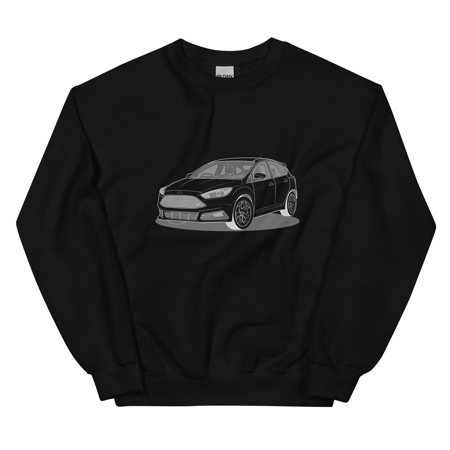 2017 Ford Focus ST Mk3 (Right-Hand Drive) Front Side Unisex Sweatshirt (2 Colors Available)