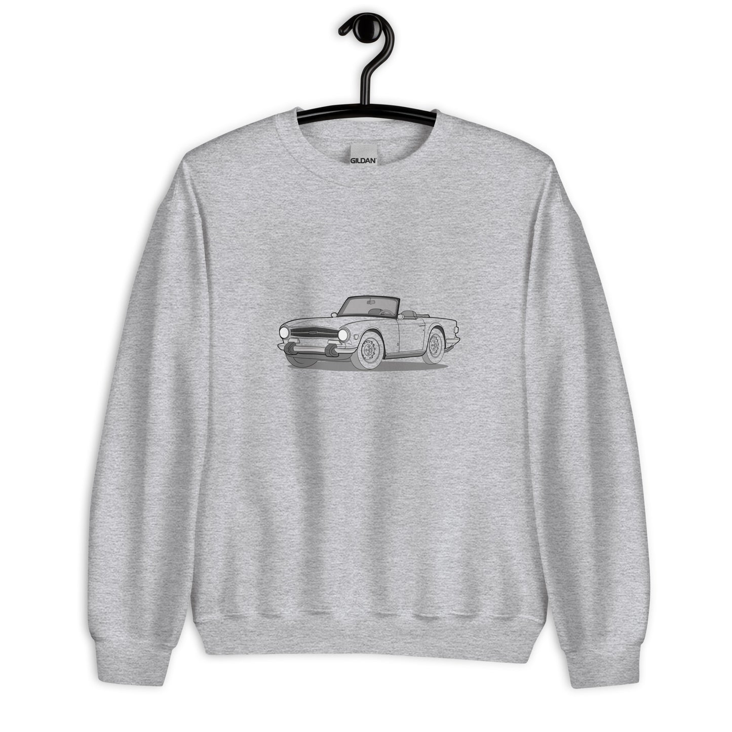 1974 Triumph TR6 Front Side Unisex Sweatshirt (2 Colors Available)
