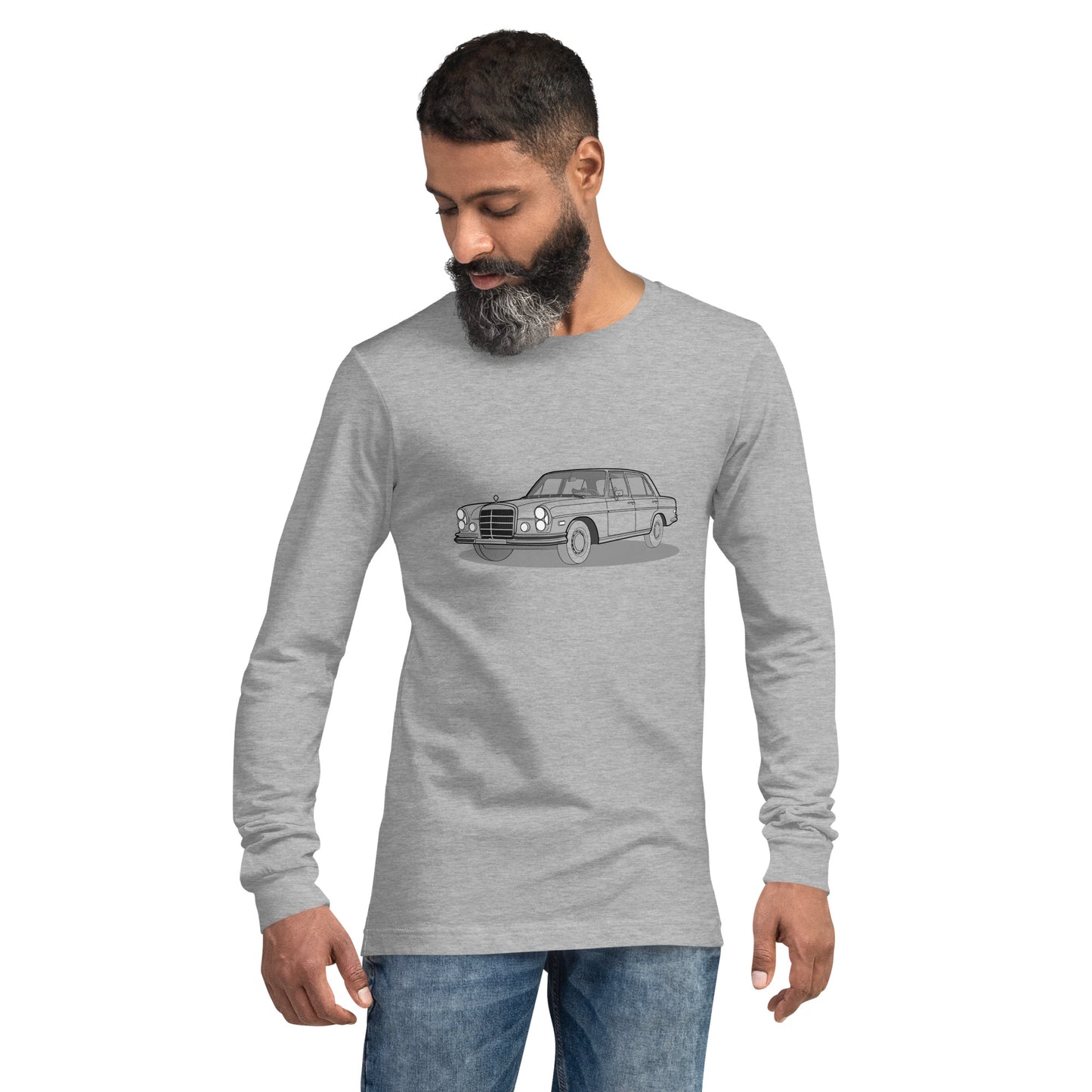 1972 Mercedes 280 SE Premium Double Sided Unisex Long-Sleeve Shirt (3 Colors Available)