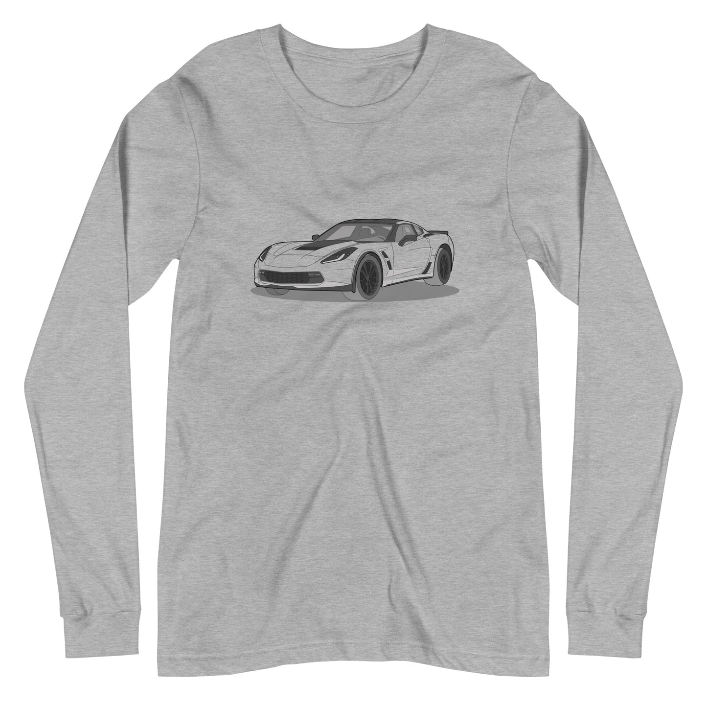 2019 Chevy Corvette Grand Sport Coupe Premium Double Sided Unisex Long-Sleeve Shirt (3 Colors Available)