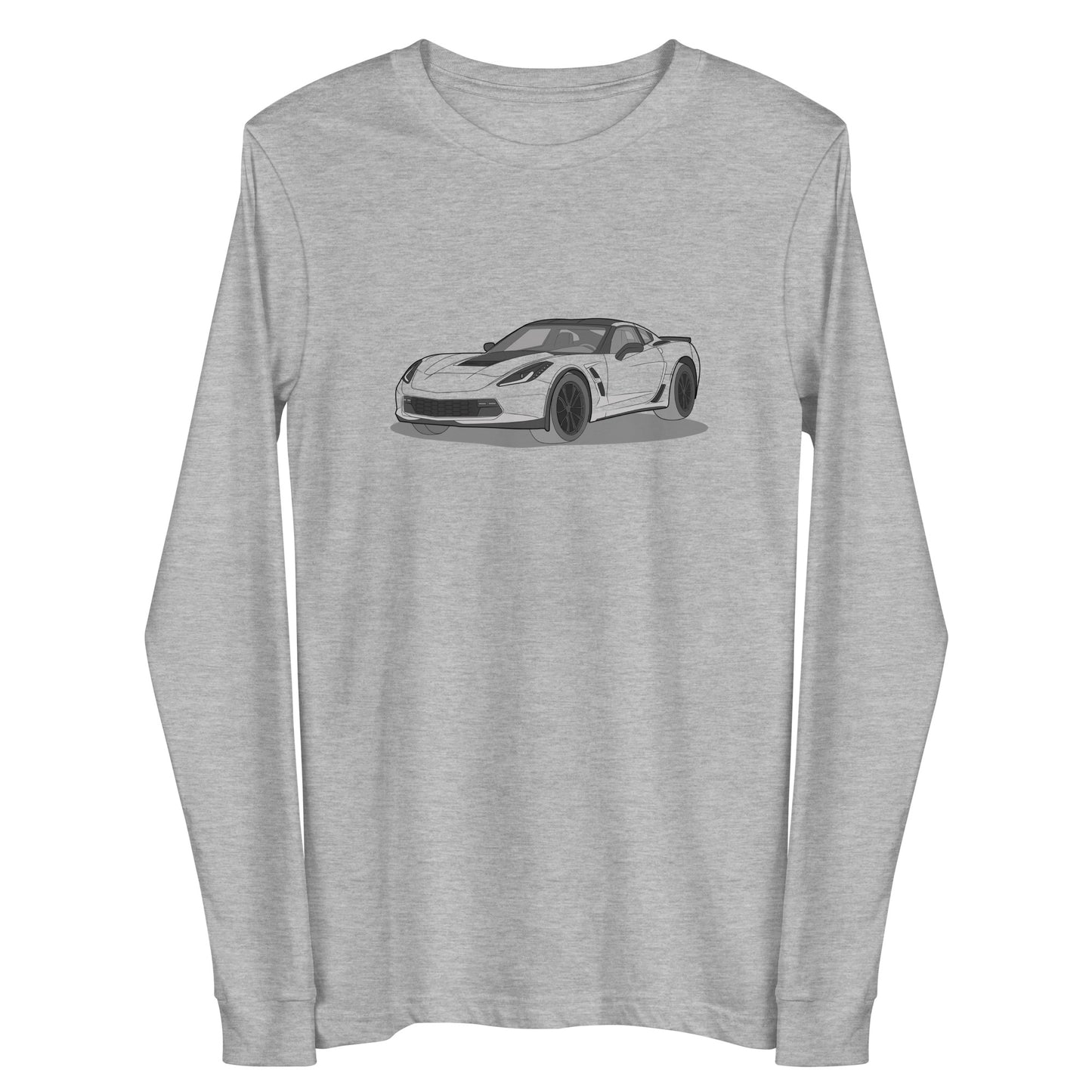 2019 Chevy Corvette Grand Sport Coupe Premium Double Sided Unisex Long-Sleeve Shirt (3 Colors Available)
