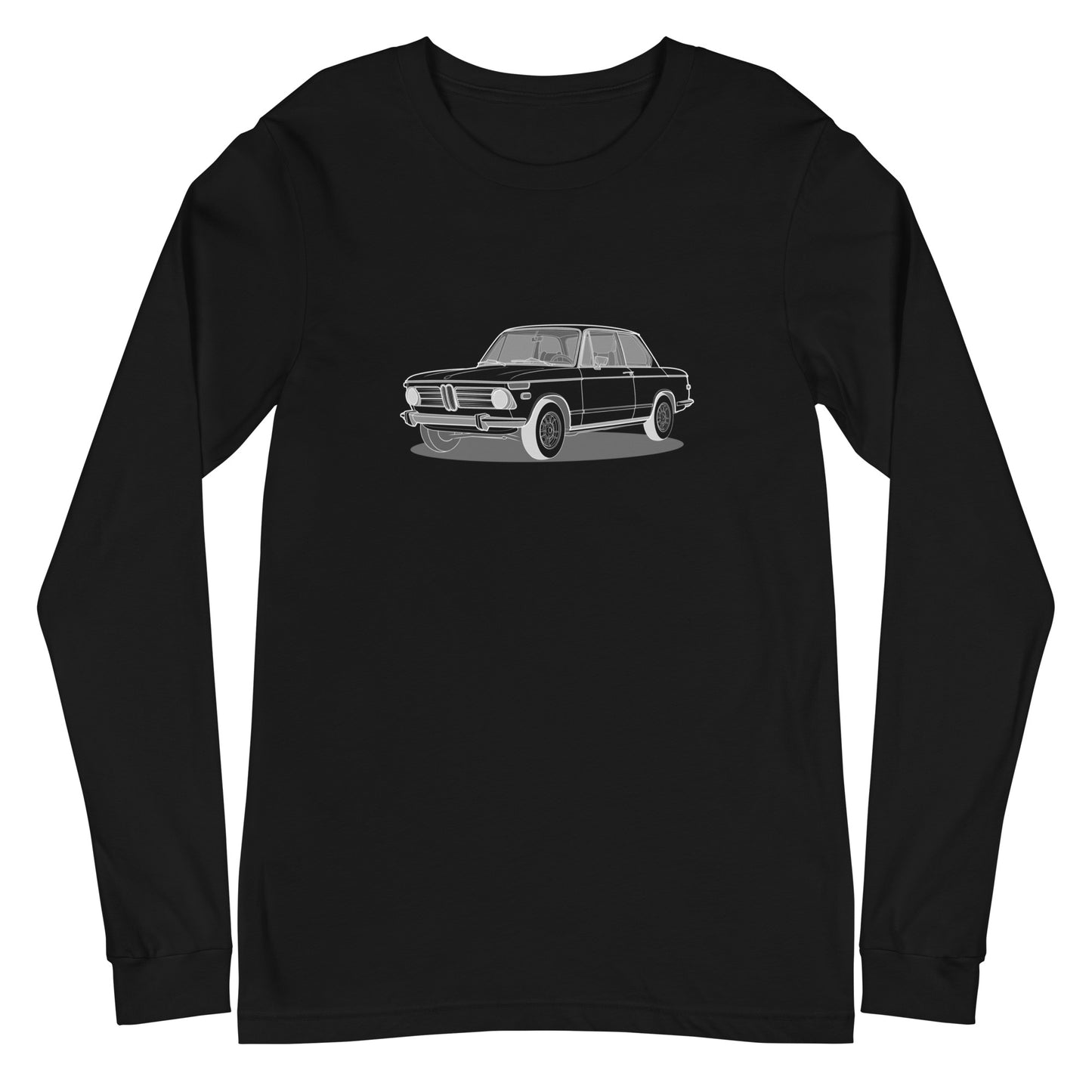 1973 BMW 2002 Front Side Premium Long Sleeve Unisex T-Shirt (3 Colors Available)