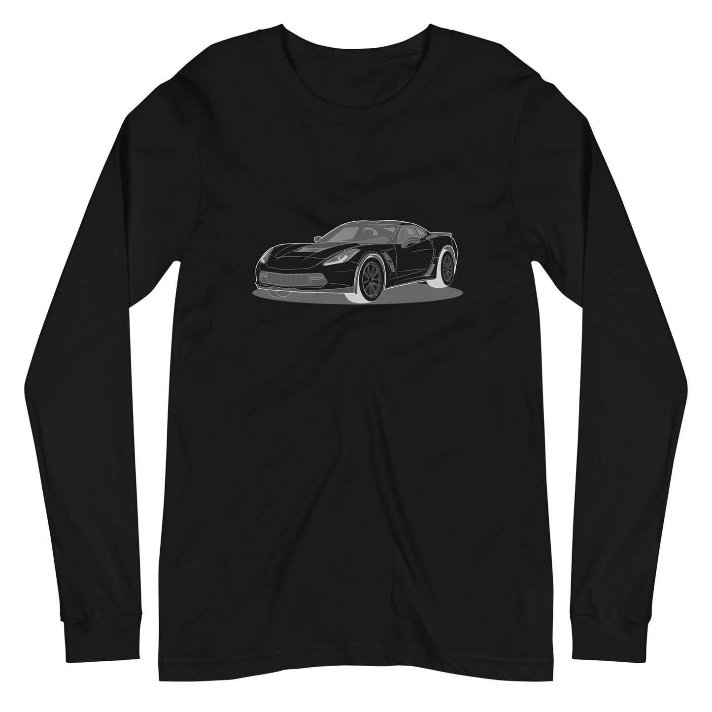 2019 Chevy Corvette Grand Sport Coupe Premium Double Sided Unisex Long-Sleeve Shirt (3 Colors Available)