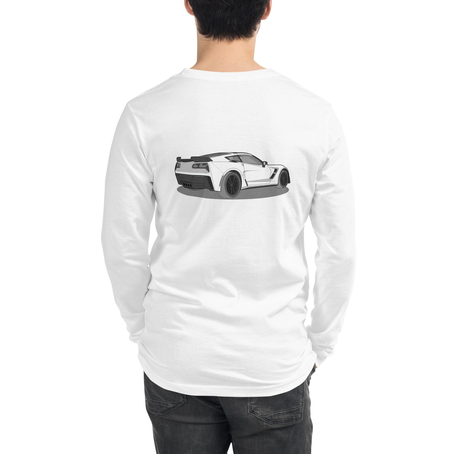 2019 Chevy Corvette Grand Sport Coupe Premium Double Sided Unisex Long-Sleeve Shirt (3 Colors Available)