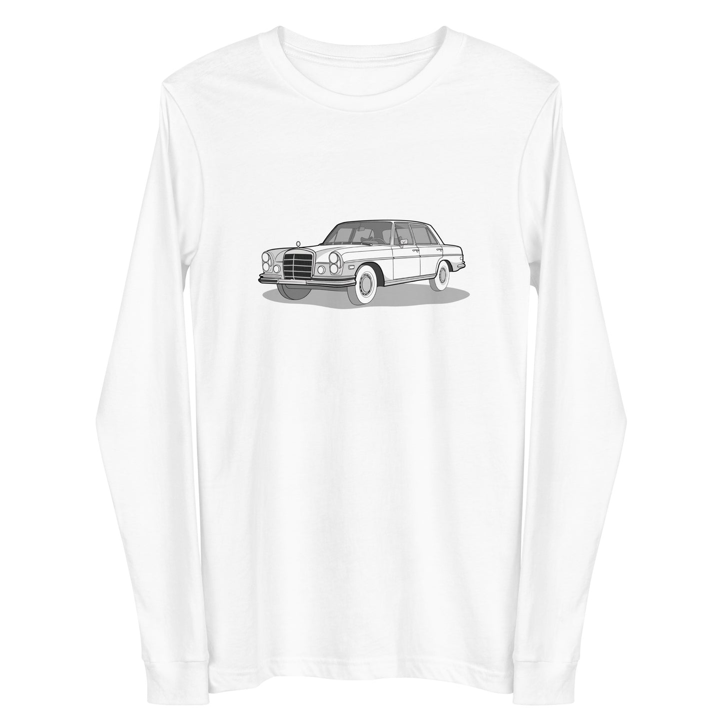 1972 Mercedes 280 SE Premium Double Sided Unisex Long-Sleeve Shirt (3 Colors Available)