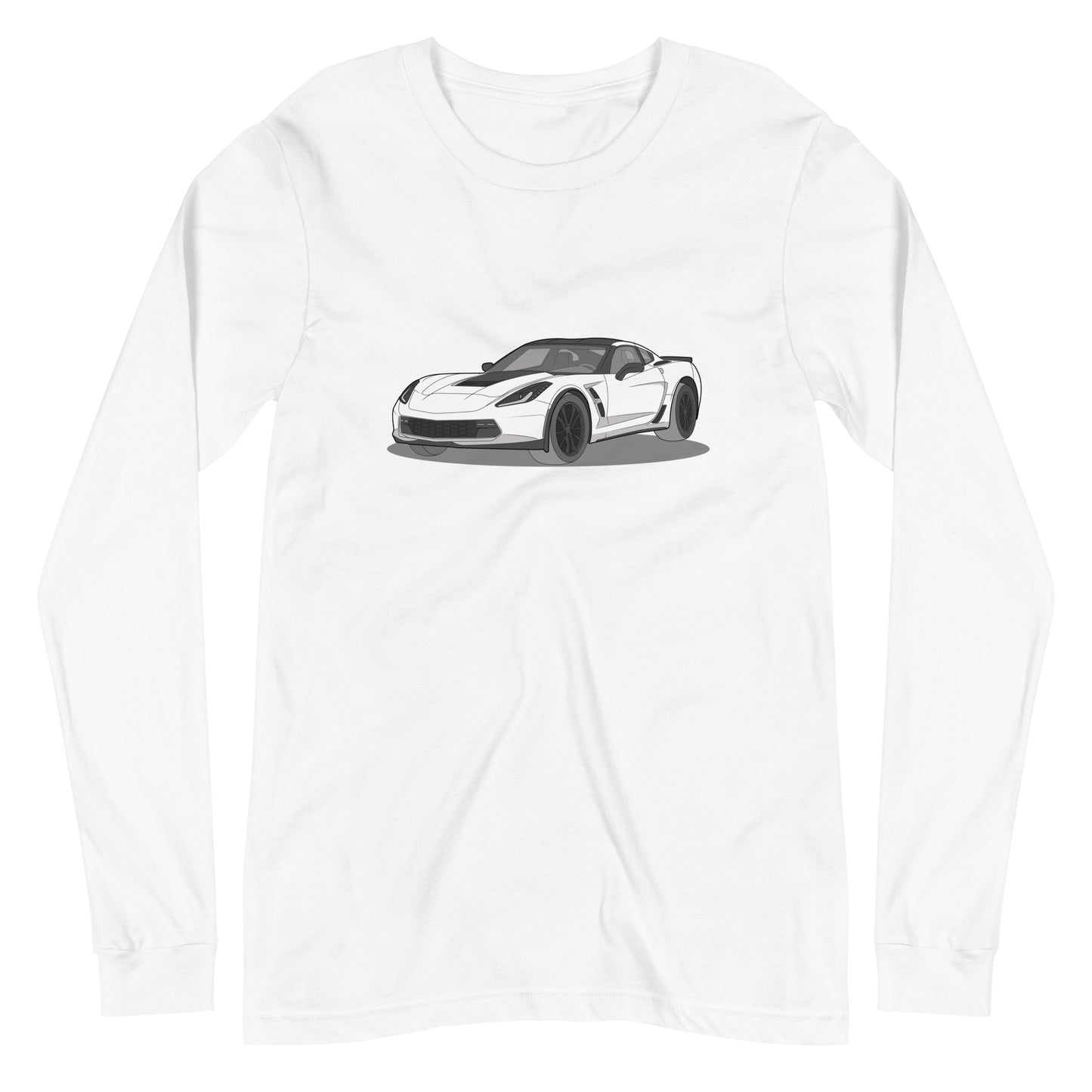 2019 Chevy Corvette Grand Sport Coupe Premium Double Sided Unisex Long-Sleeve Shirt (3 Colors Available)
