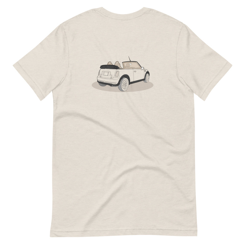 2005 Mini Cooper Convertible R52 Heather Dust Double Sided Unisex T-Shirt