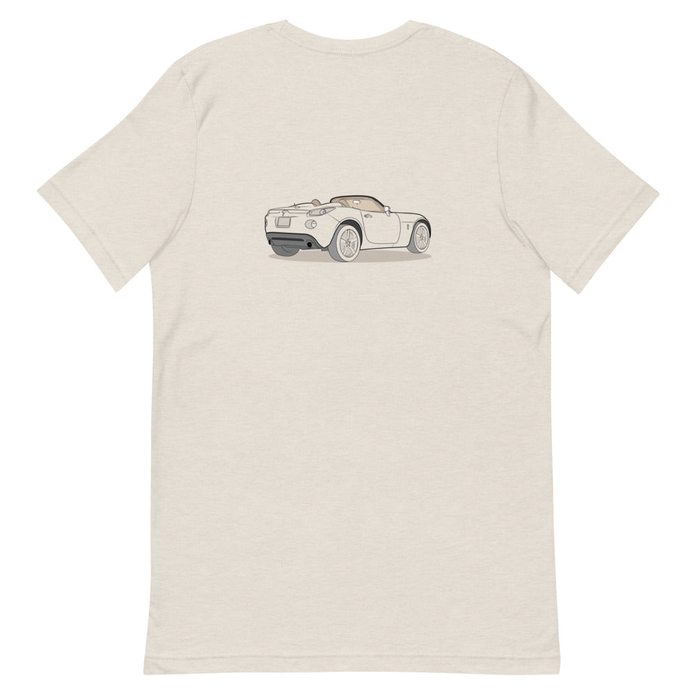 2008 Pontiac Solstice Convertible GXP Heather Dust Double Sided Unisex T-Shirt