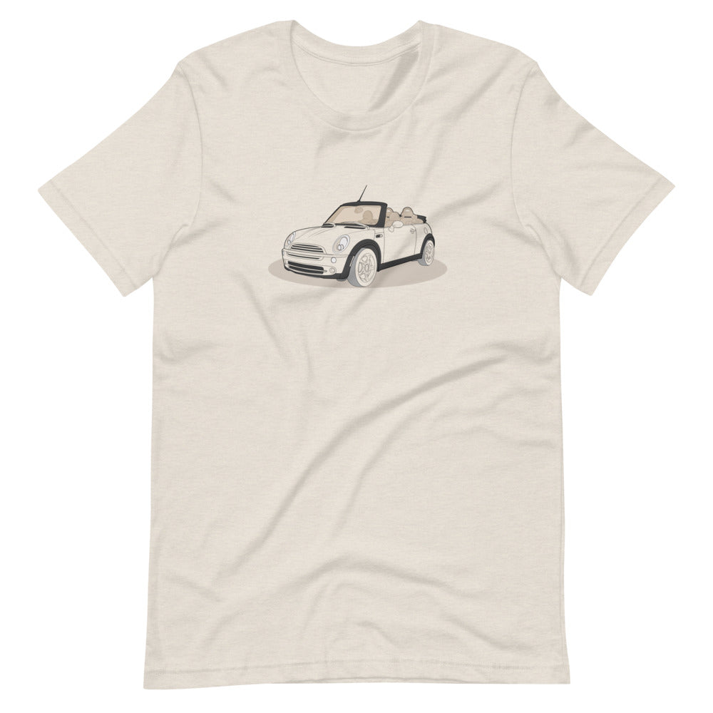 2005 Mini Cooper Convertible R52 Front Side Heather Dust Unisex T-Shirt