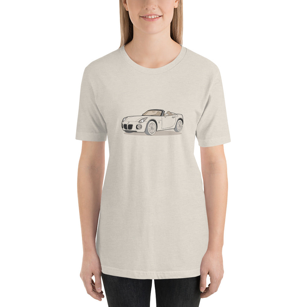 2008 Pontiac Solstice Convertible GXP Heather Dust Double Sided Unisex T-Shirt