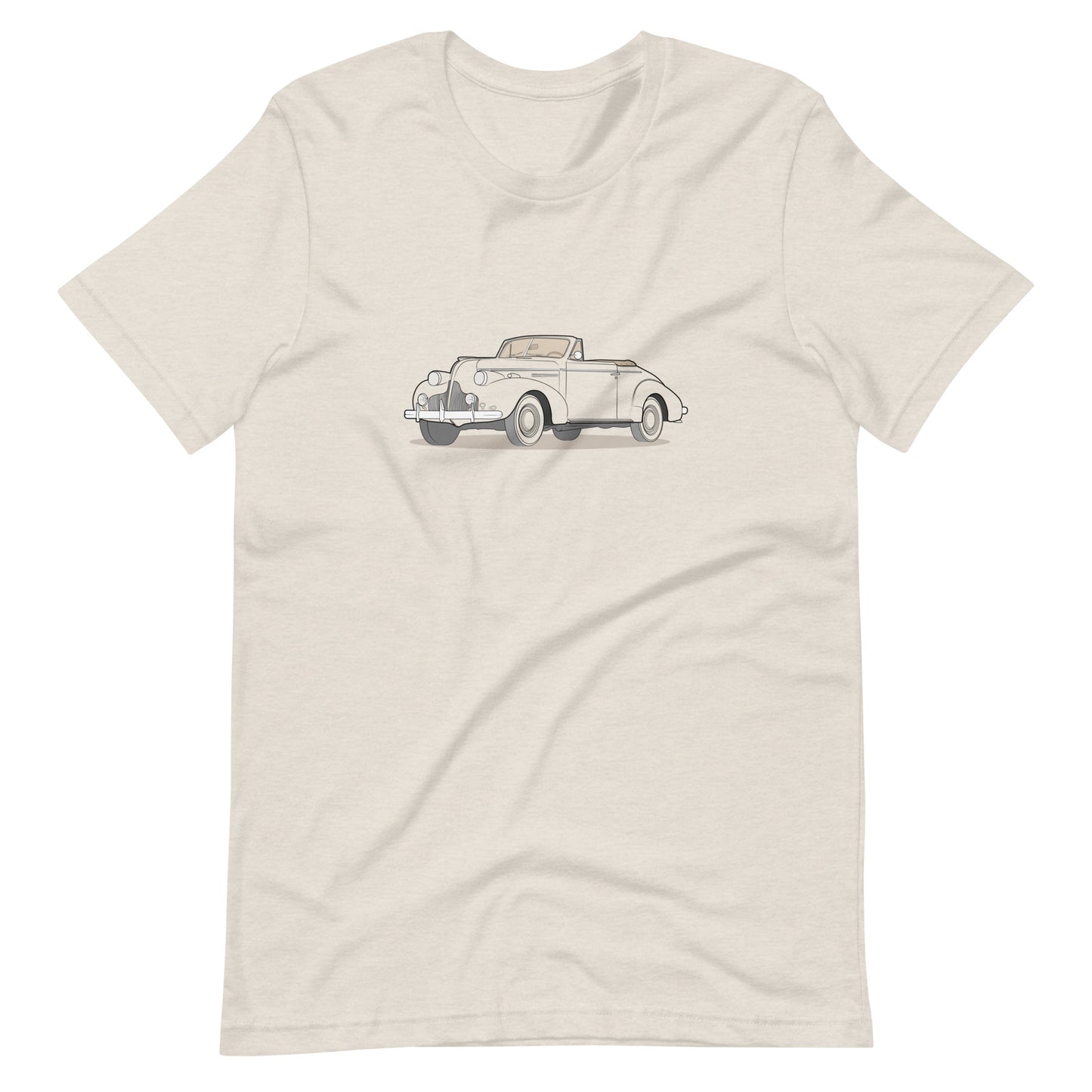 1939 Buick Special 46C Convertible Front Side Heather Dust Unisex T-Shirt