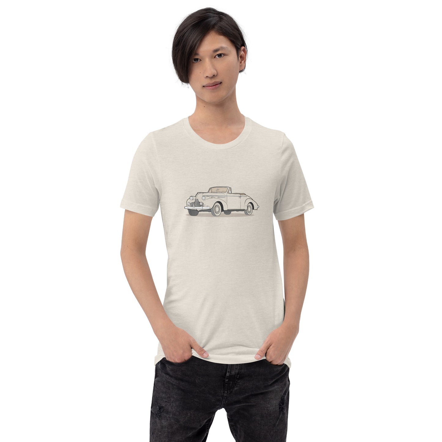 1939 Buick Special 46C Convertible Front Side Heather Dust Unisex T-Shirt