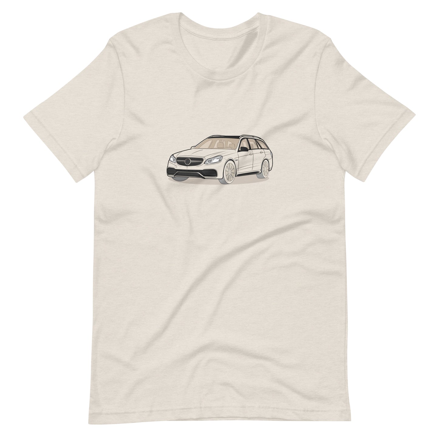 2016 Mercedes E63 AMG S Wagon W212 Front Side Heather Dust Unisex T-Shirt