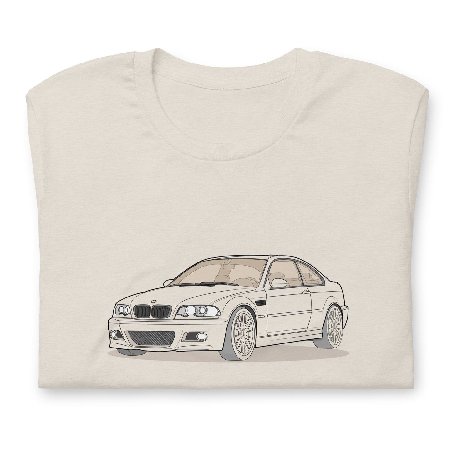 2006 BMW E46 M3 Coupe Heather Dust Double Sided Unisex T-Shirt