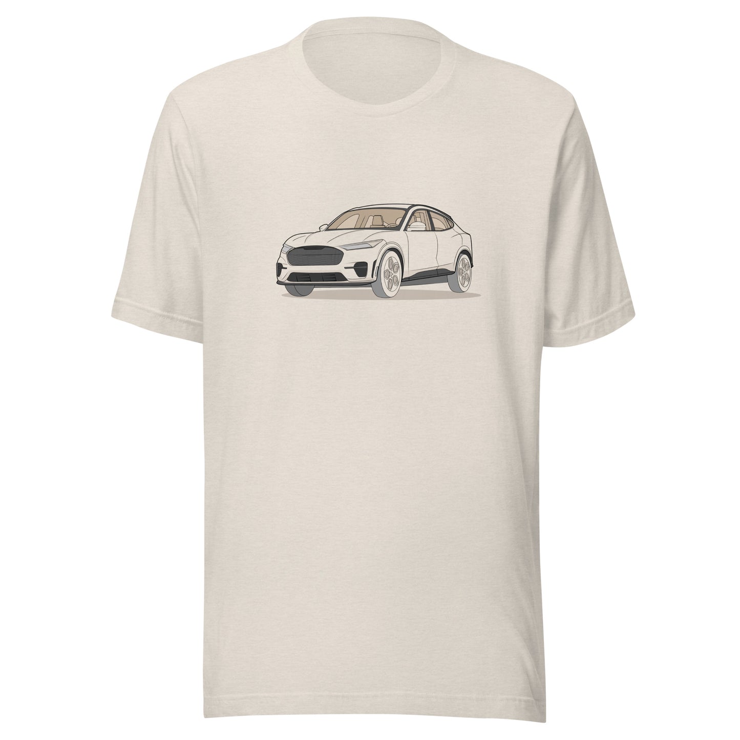 2021 Ford Mustang Mach-E GT Front Side Heather Dust Unisex T-Shirt
