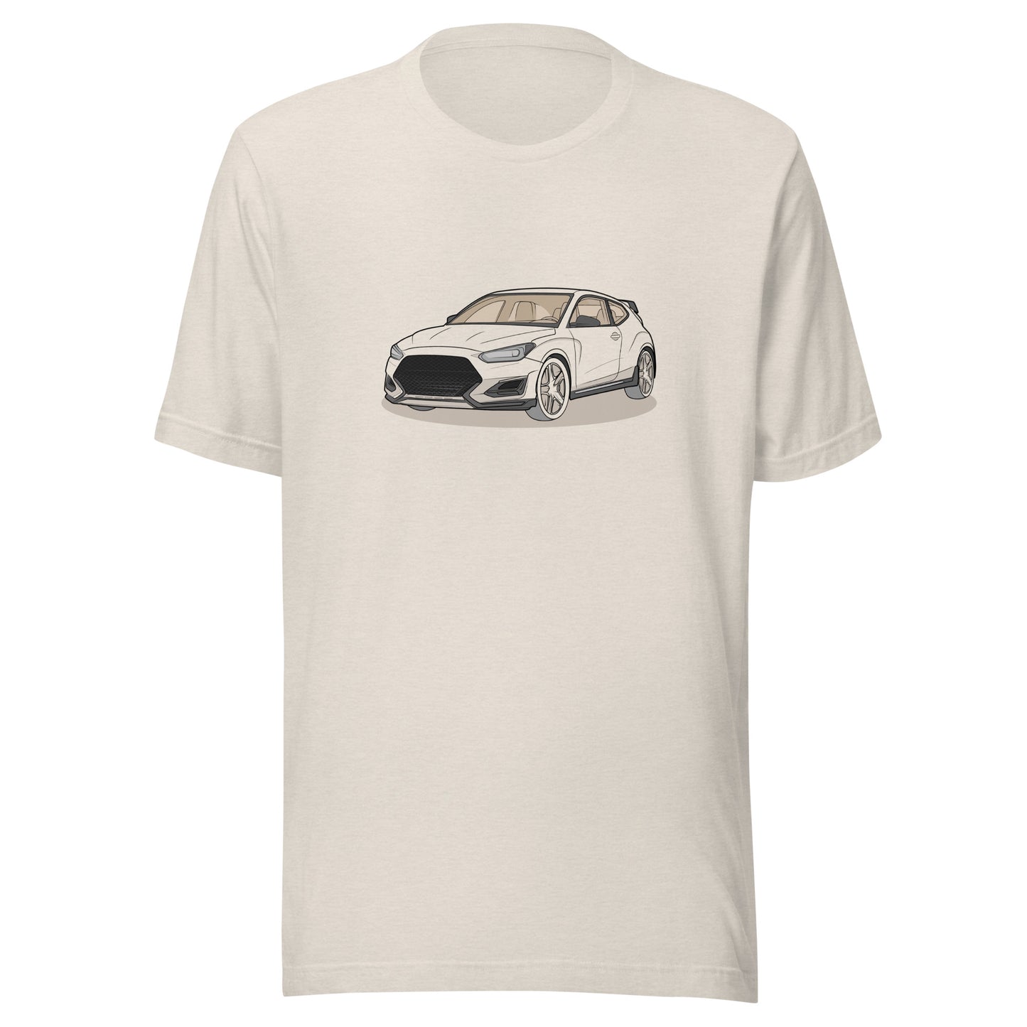 2021 Veloster N Double Sided Heather Dust Unisex T-Shirt For Hyundai Enthusiasts
