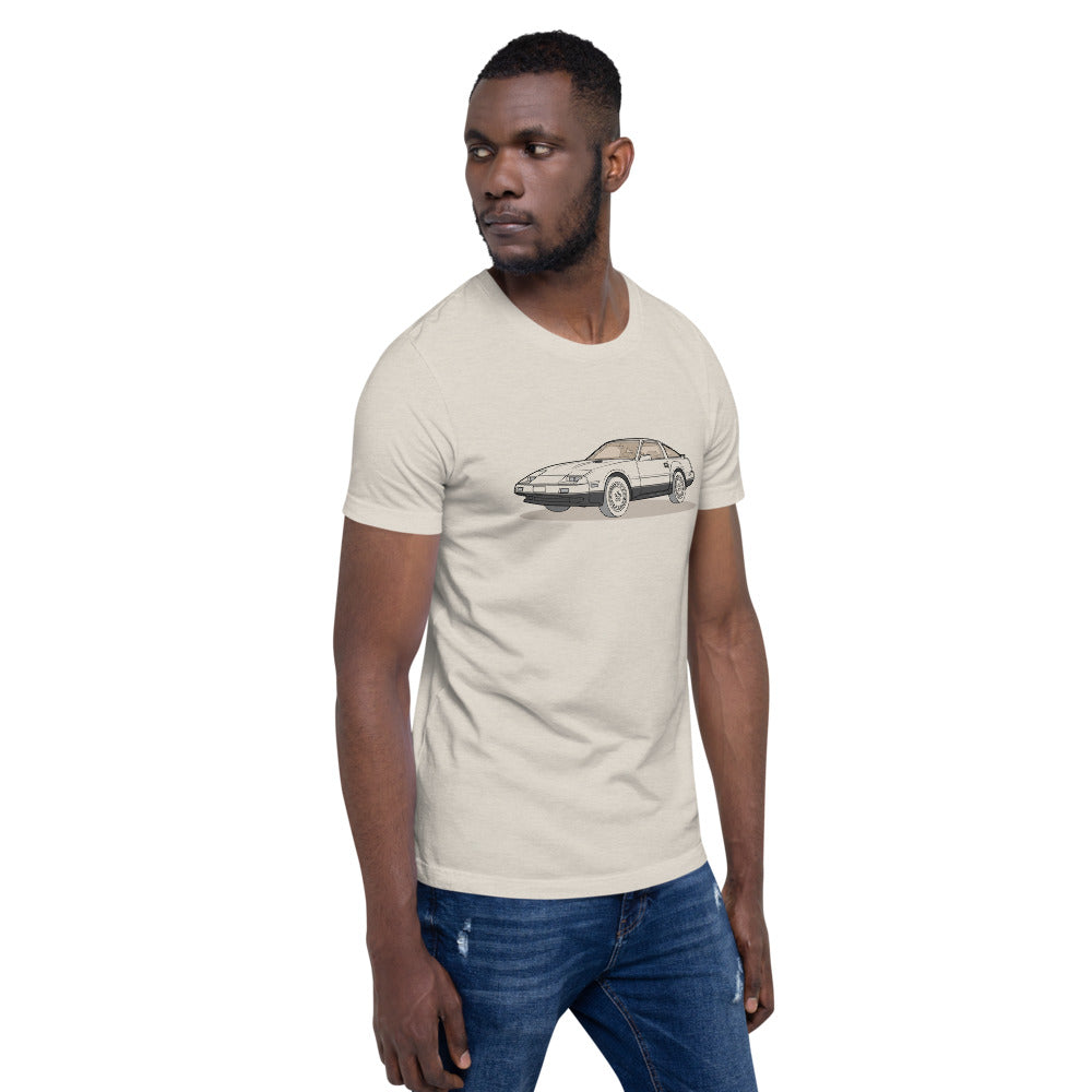 1984 Datsun Nissan 300ZX Turbo Front Side Heather Dust Unisex T-Shirt