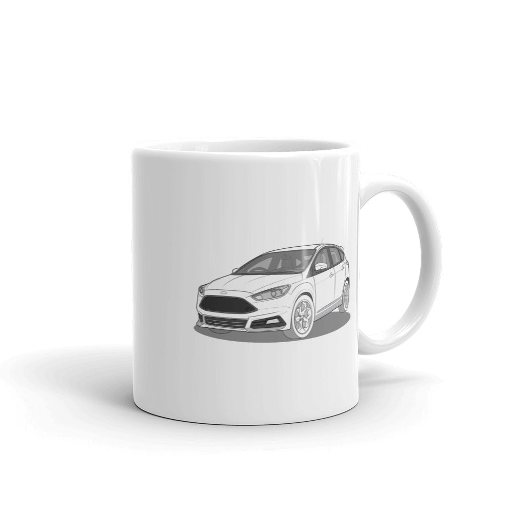 2017 Ford Focus ST Mk3 (Right-Hand Drive) Double Sided 11 oz. Mug