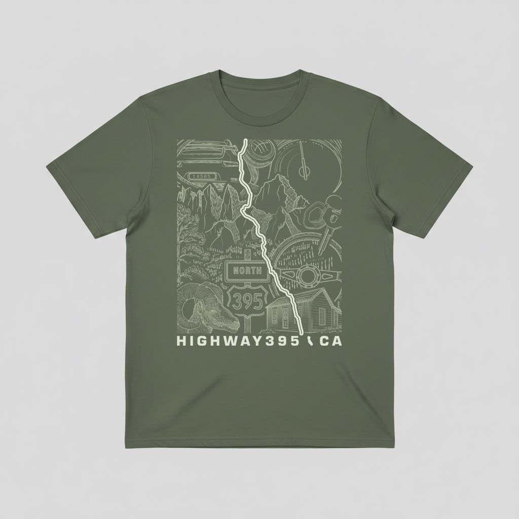 Highway 395 California Eastern Sierra Unisex T-Shirt