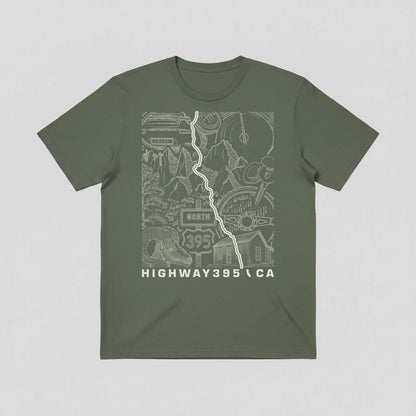 Highway 395 California Eastern Sierra Unisex T-Shirt