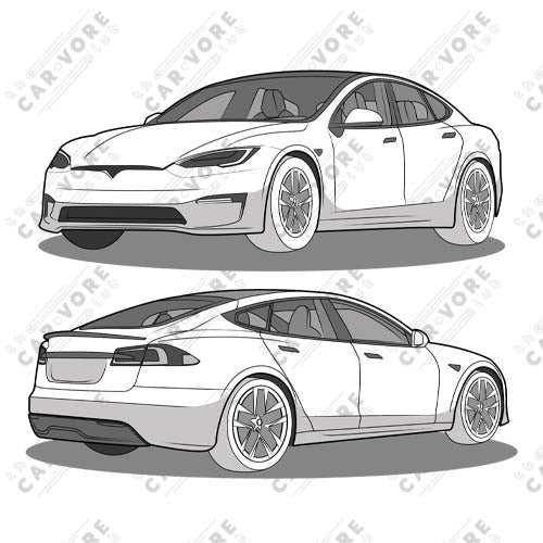 Model S Front and Back View On 11 oz. Mug