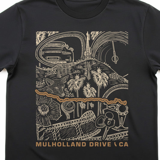 Mulholland Drive Hollywood Hills CA T-Shirt
