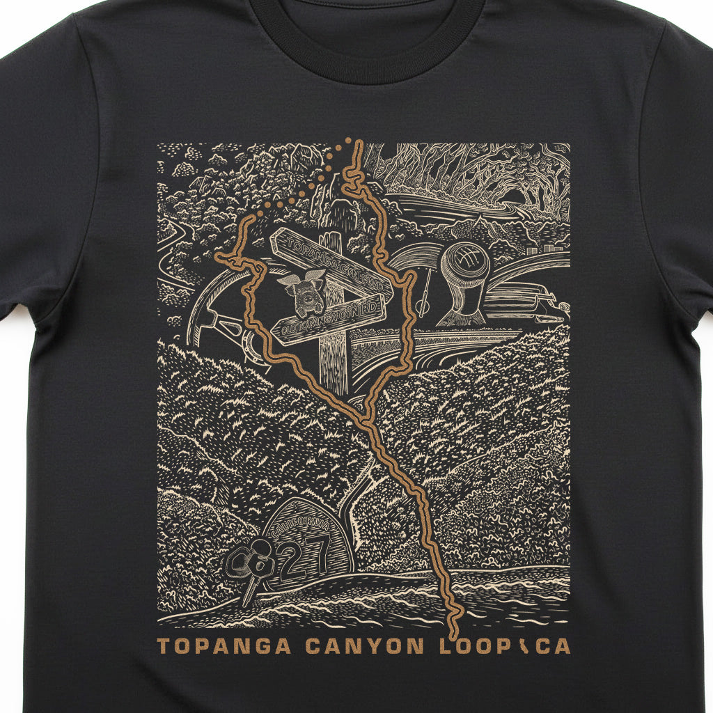 Topanga Canyon Loop CA T-Shirt