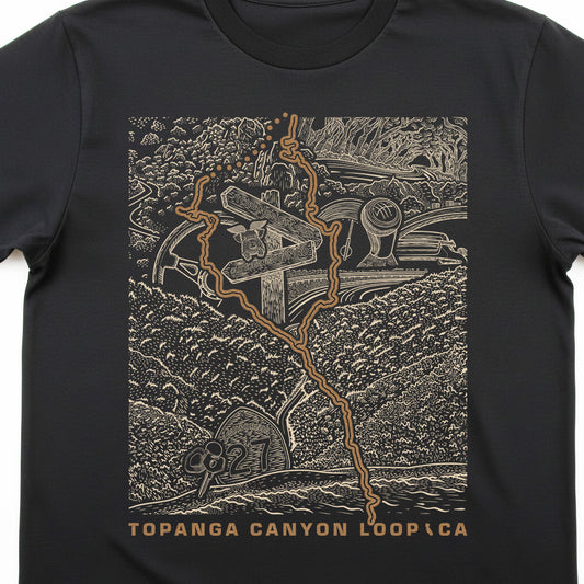 Topanga Canyon Loop CA T-Shirt