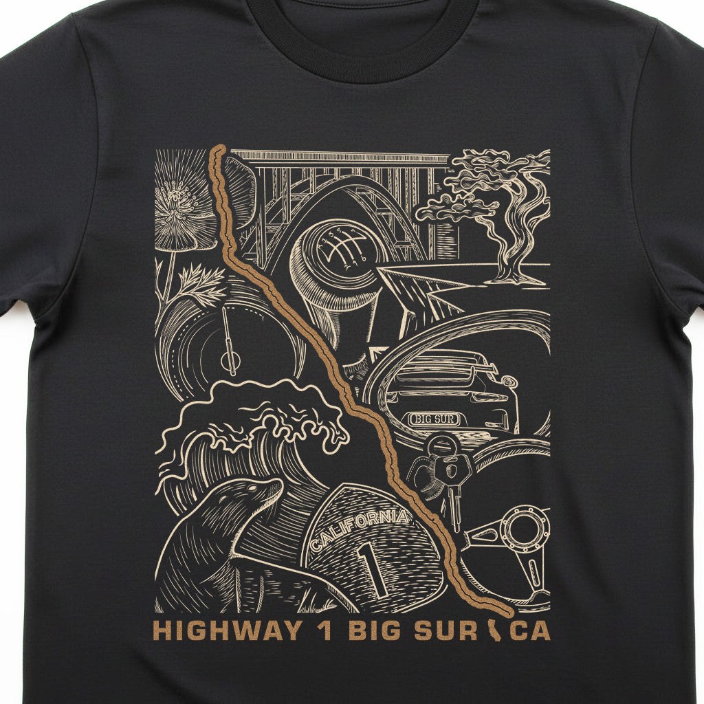Highway 1 Big Sur CA T-Shirt