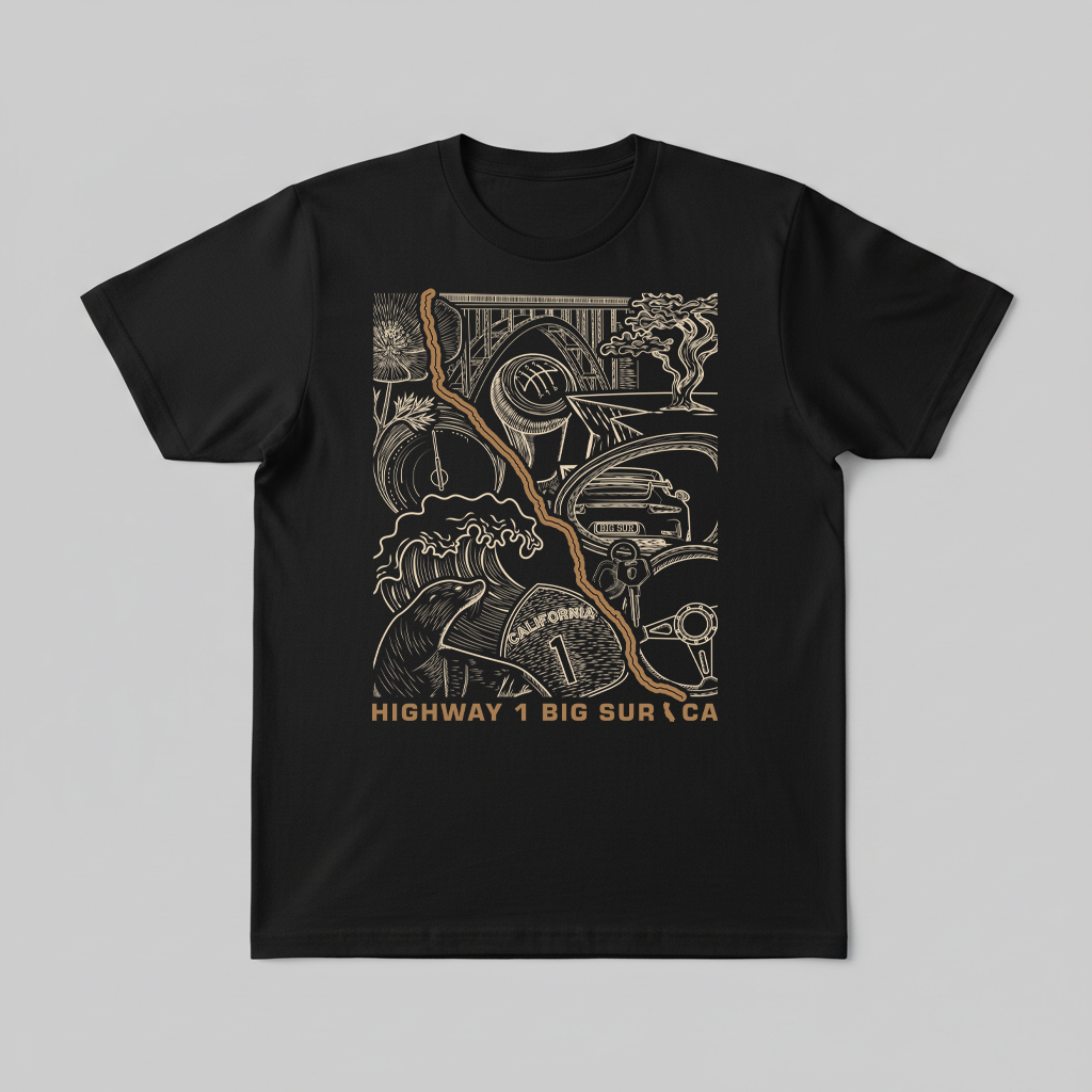 Highway 1 Big Sur CA T-Shirt