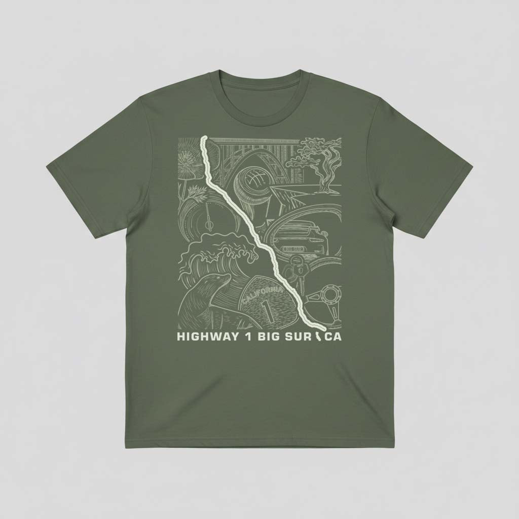 Highway 1 Big Sur CA T-Shirt
