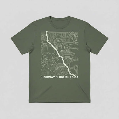 Highway 1 Big Sur CA T-Shirt