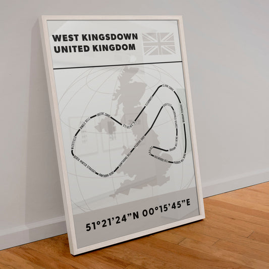 Brands Hatch Race Track Poster