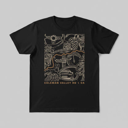 Coleman Valley Road Sonoma Coast CA T-Shirt
